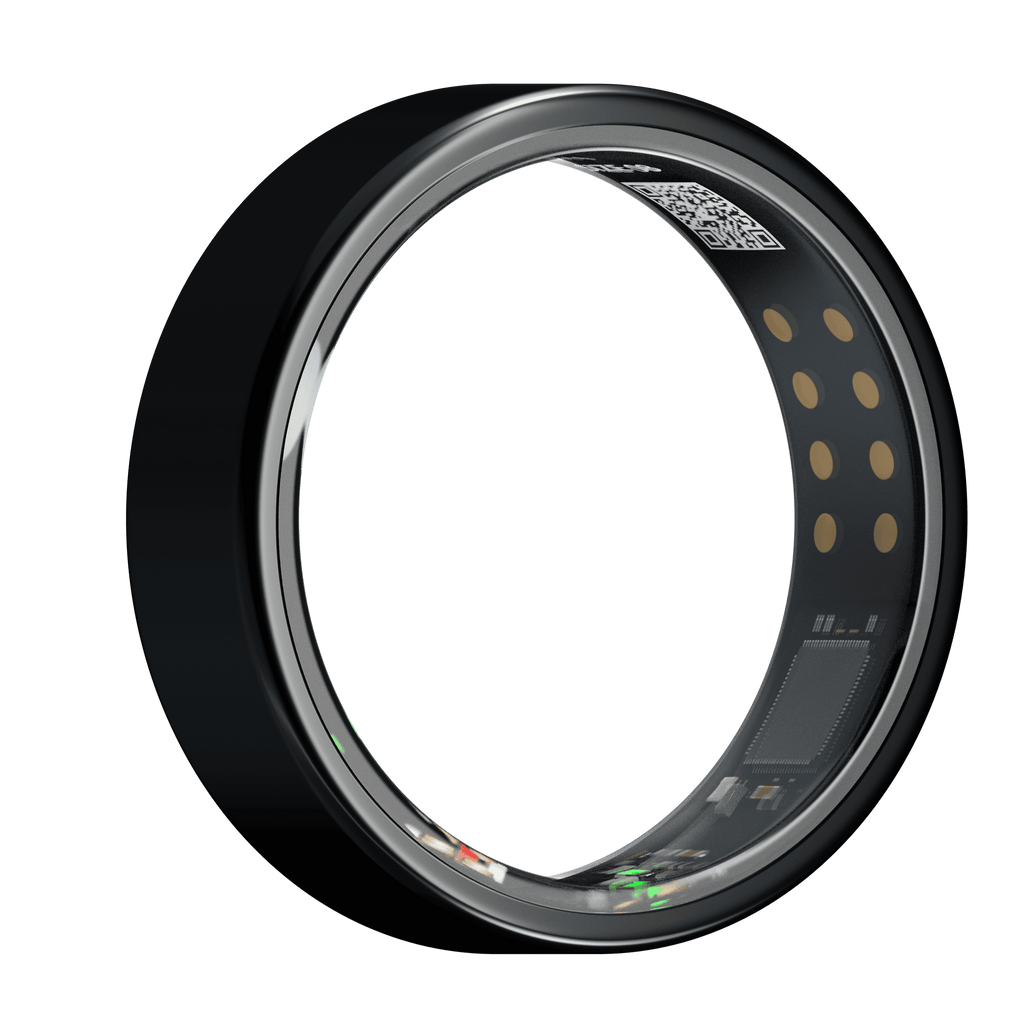 iMagic•Q-Ring - Wireless Smart Ring (Stainless Steel Case, Waterproof, Chip RF03, BT Connection, Heart Rate & Sleep Monitoring, Sports Mode) - UniSex + Easy 15-Day Returns - UltraPods (Free Gift)