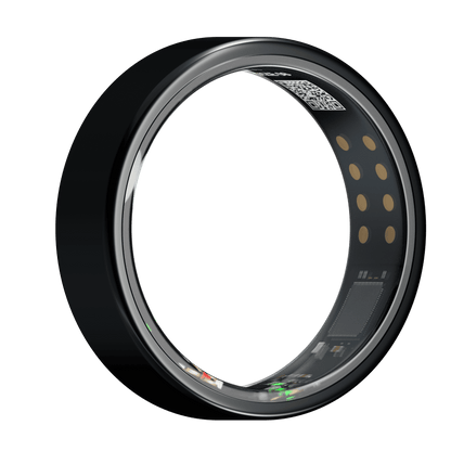 iMagic•Q-Ring - Wireless Smart Ring (Stainless Steel Case, Waterproof, Chip RF03, BT Connection, Heart Rate & Sleep Monitoring, Sports Mode) - UniSex + Easy