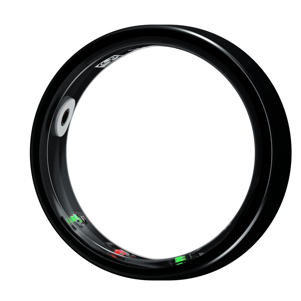 iMagic•Q-Ring - Wireless Smart Ring (Stainless Steel Case, Waterproof, Chip RF03, BT Connection, Heart Rate & Sleep Monitoring, Sports Mode) - UniSex + Easy 15-Day Returns - UltraPods (Free Gift)