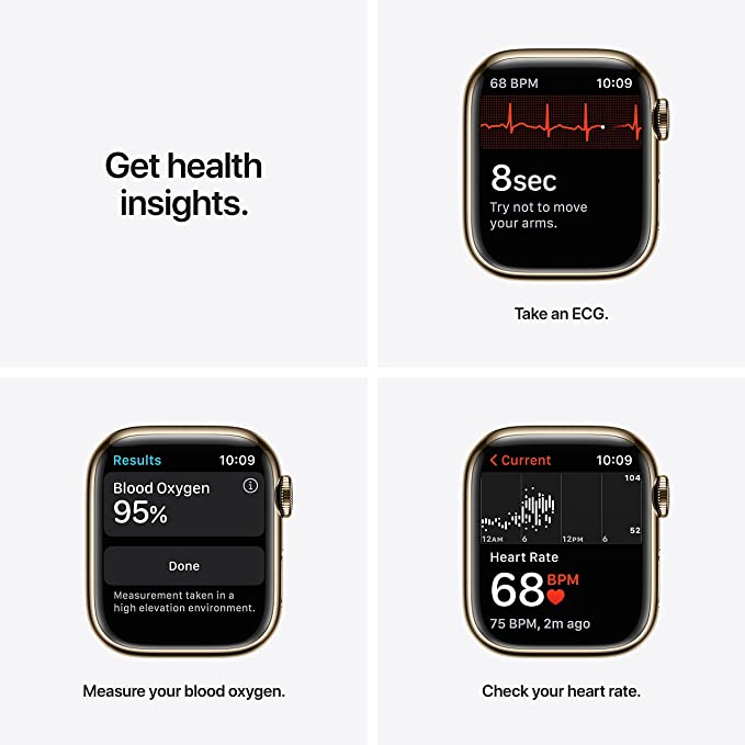 iMagicWatch Series 9: Dubai Quality With Logo 45mm - Fitness Tracker, SpO2, Water Resistant, Always on Display - Extra Strap + EarPods FREE Inside Box