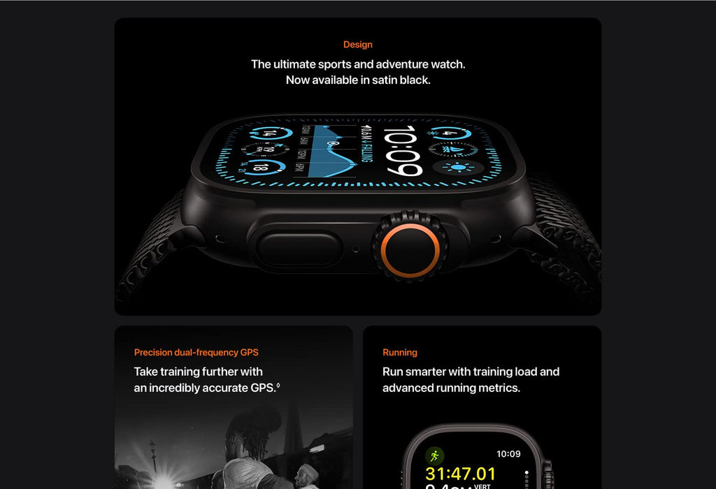 iMagicWatch Ultra 2 Series 9: Black Titanium SUPER OG with LOGO - Extra Strap & EarPods FREE Inside Box [15 Day Return & 01 Yr Warranty]