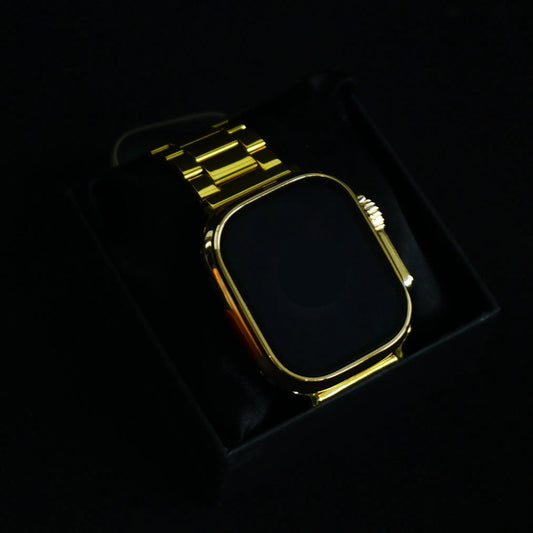 iMagicWatch 8 Ultra 24K Gold Edition - On/Off Apple Logo Dubai Quality Smartwatch (49mm, GPS + Cellular, Water Resistant, Always on Display) 1-Year Warranty