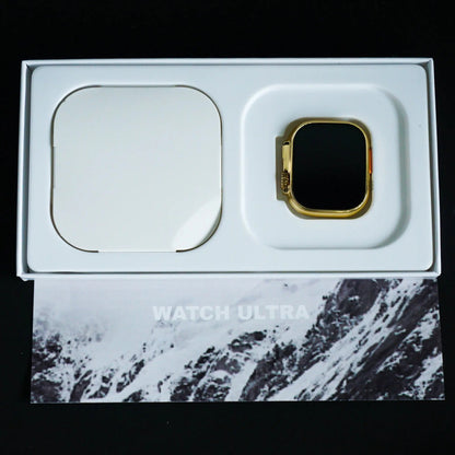 iMagicWatch 8 Ultra 24K Gold Edition - On/Off Apple Logo Dubai Quality Smartwatch (49mm, GPS + Cellular, Water Resistant, Always on Display) 1-Year Warranty
