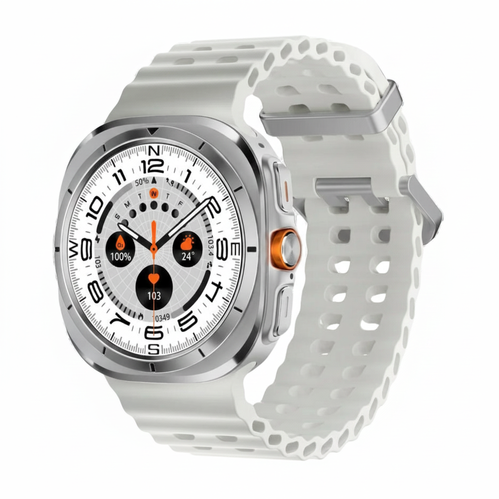 iMagicWatch Galaxy Ultra OG - LOGO with BT Calling and PlayStore (All Health Tracker, Quick Button, IP68)