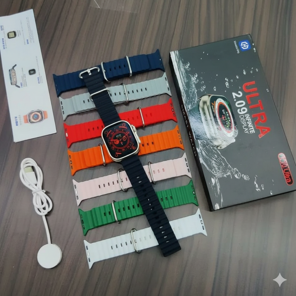 iMagicWatch T10 Ultra: Trending Smartwatch with Real Screw and Always-On Display (49mm, 1-Year Warranty)