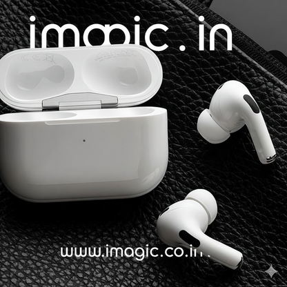 iMagicPods Pro 2 ANC + Zero•One White Case(MagFit) - Imported USA Quality, 1-Yr Warranty & 15-Day Returns - Type C