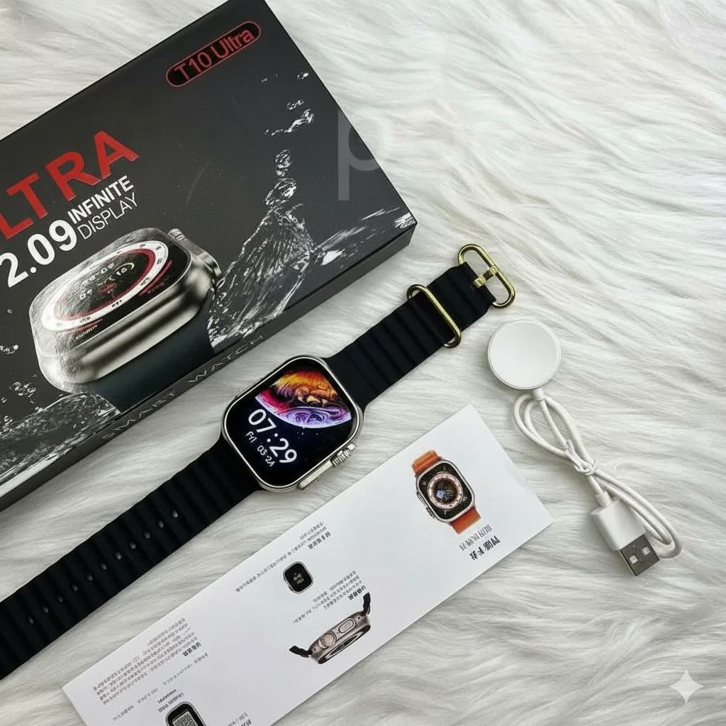 iMagicWatch T10 Ultra: Trending Smartwatch with Real Screw and Always-On Display (49mm, 1-Year Warranty)