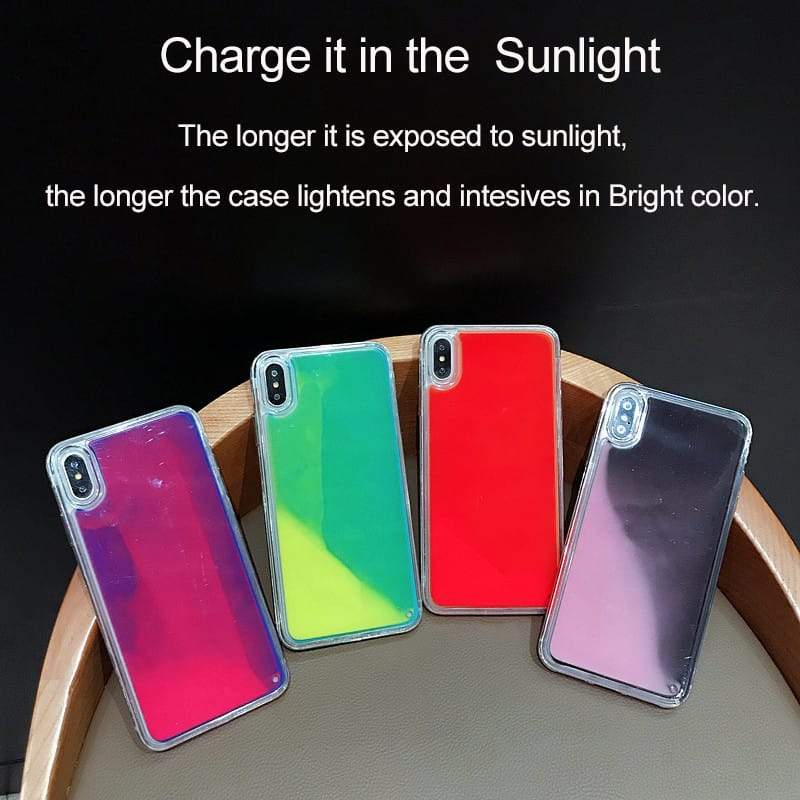 iMagic•Case - Paint Me Green Neon Sand Glow Case