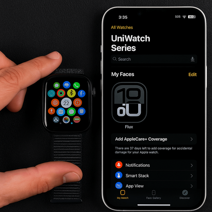 iMagicWatch Series 9: Dubai Quality With Logo 45mm - Fitness Tracker, SpO2, Water Resistant, Always on Display - Extra Strap FREE Inside Box