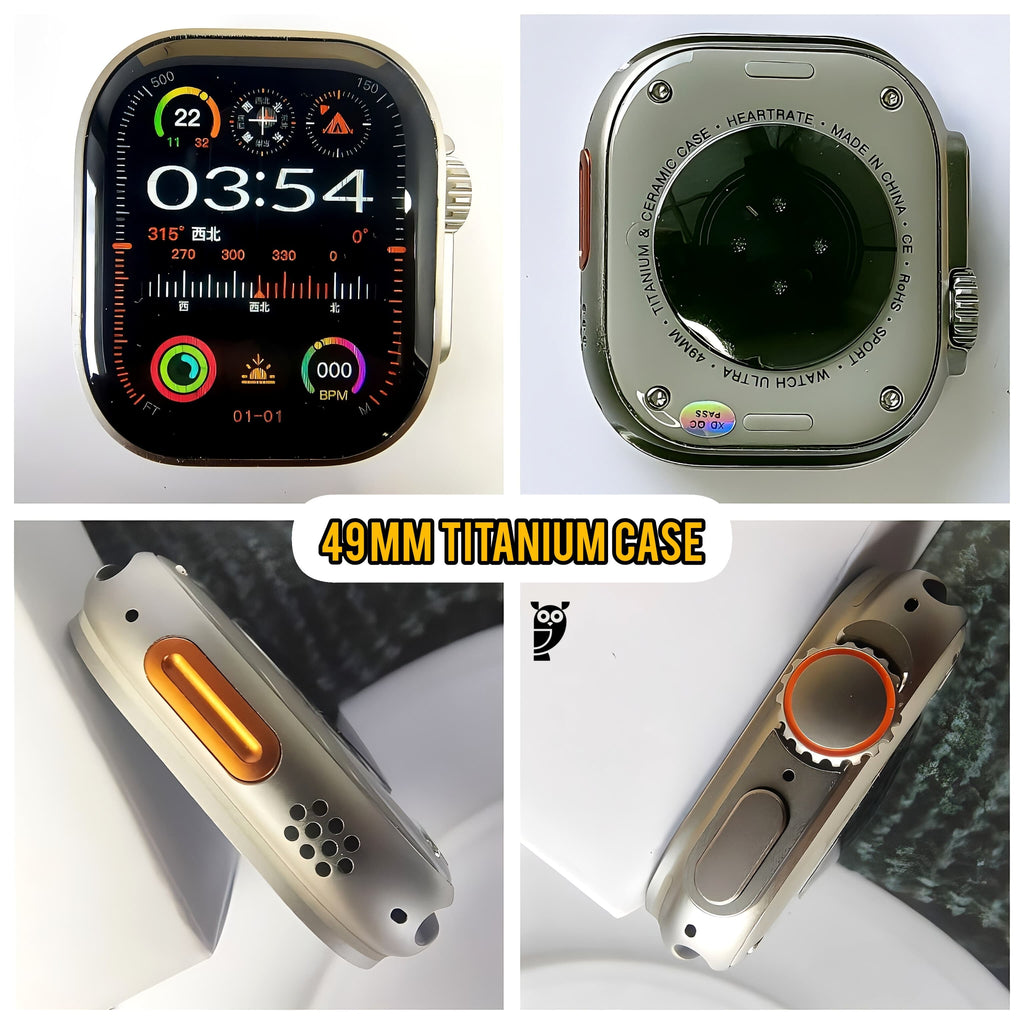 iMagicWatch Ultra 2 OG: 49MM AOD with LOGO, All Health and Fitness Tracker with Cellular + GPS - Extra Strap & EarPods FREE [15 Day Refund & 1 Yr Warranty]