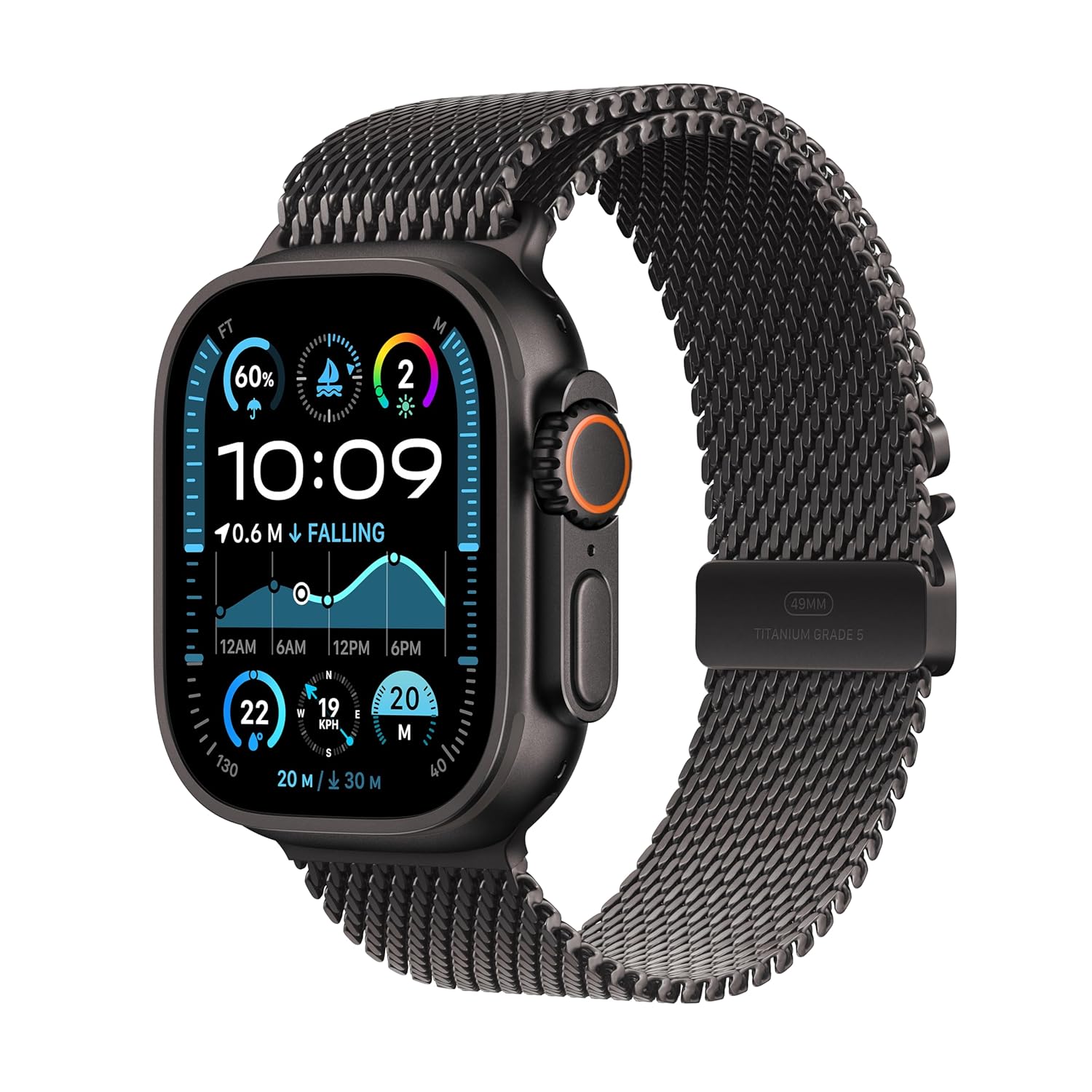 iMagicWatch Ultra 2 Series 9: Black Titanium SUPER OG with LOGO - Extra Strap & EarPods FREE Inside Box [15 Day Return & 01 Yr Warranty]