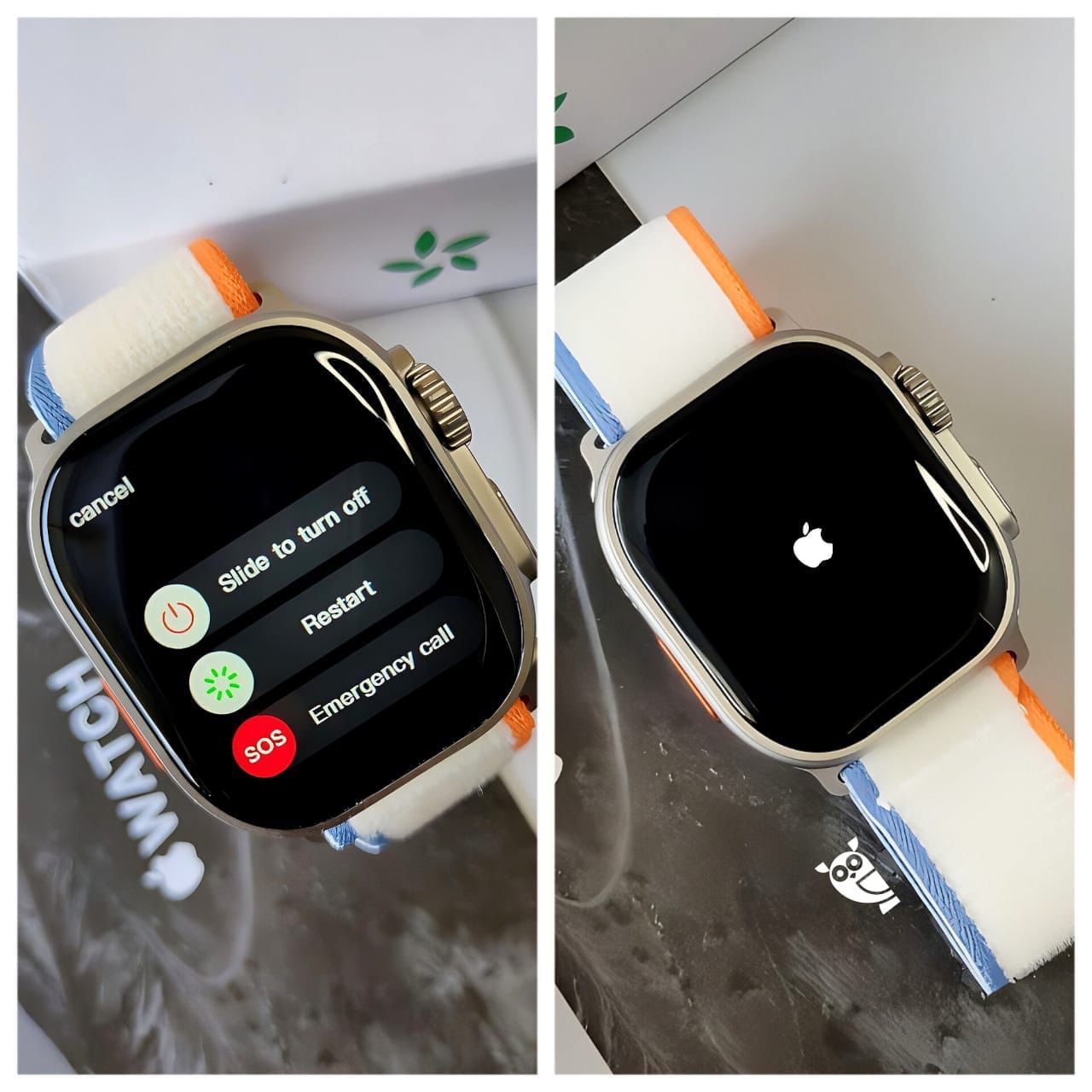 iMagicWatchiMagicWatch Ultra 2 Series 9: Black Titanium SUPER OG with LOGO - Ext- Extra Strap FREE