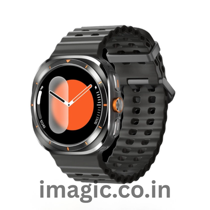 iMagicWatch Galaxy Ultra OG - LOGO with BT Calling and PlayStore (All Health Tracker, Quick Button, IP68)