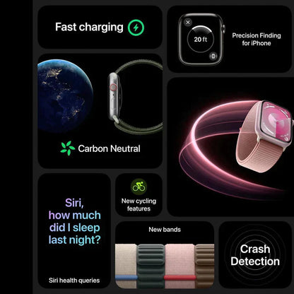 iMagicWatch Series 9: Nike Edition With Logo 45mm - Fitness Tracker, SpO2, Water Resistant, Always on Display